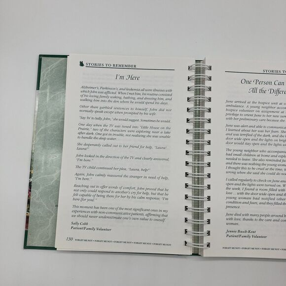 Forget Me Not Cookbook From Hospice Care Greensboro NC Memories/ Comfort Food - Picture 8 of 16
